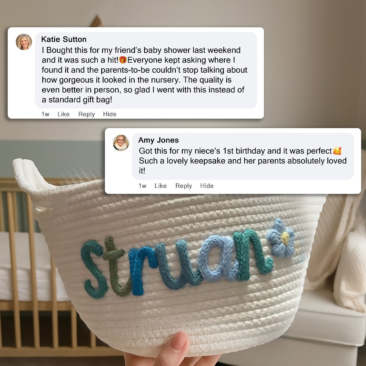 Baby Name Basket Gift