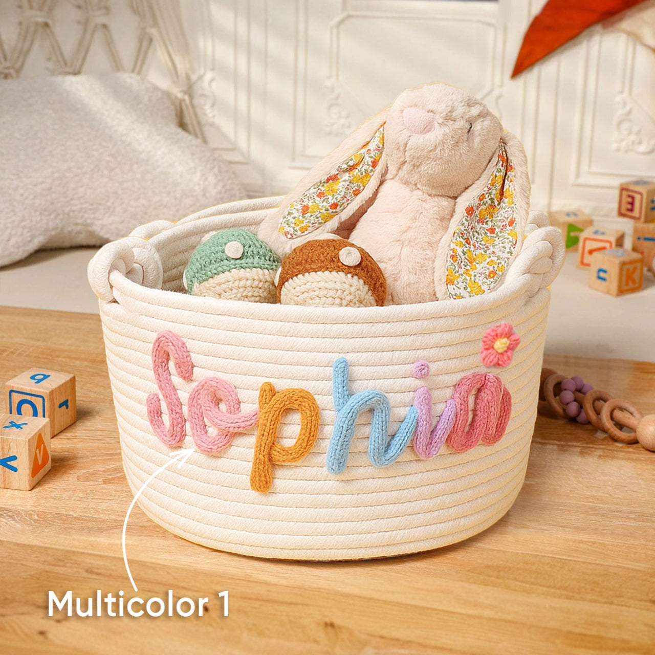 Baby Name Basket Gift from Grandparents