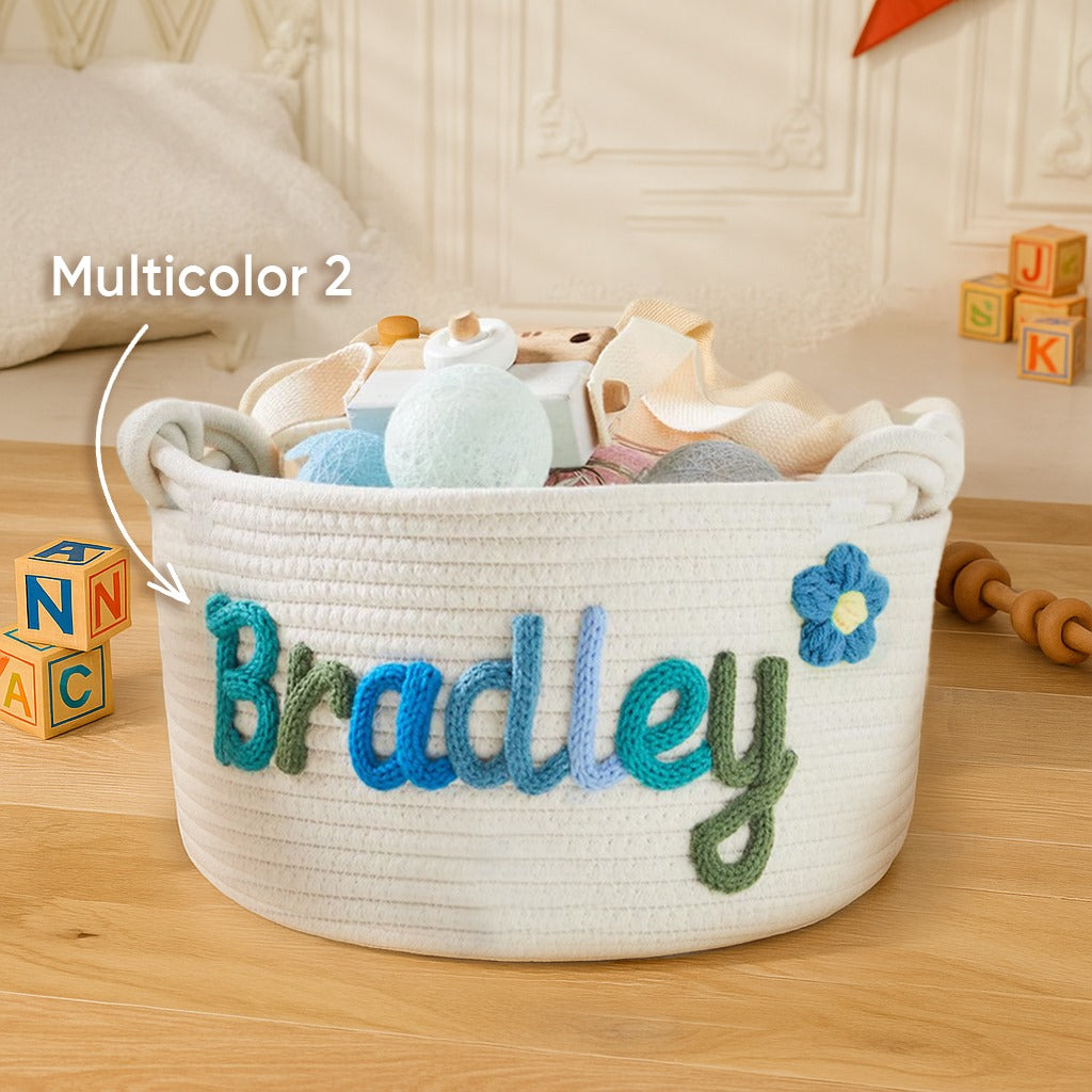 Baby Name Basket Gift from Grandparents