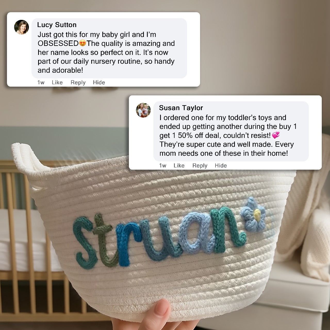 Baby Name Basket Gift from Mom