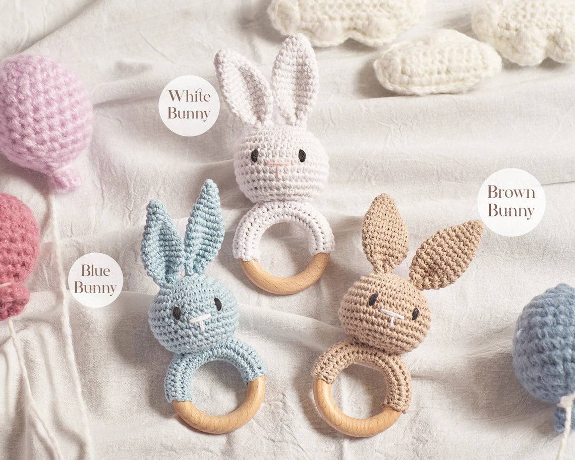 Animal Rattle with Custom Babies Name